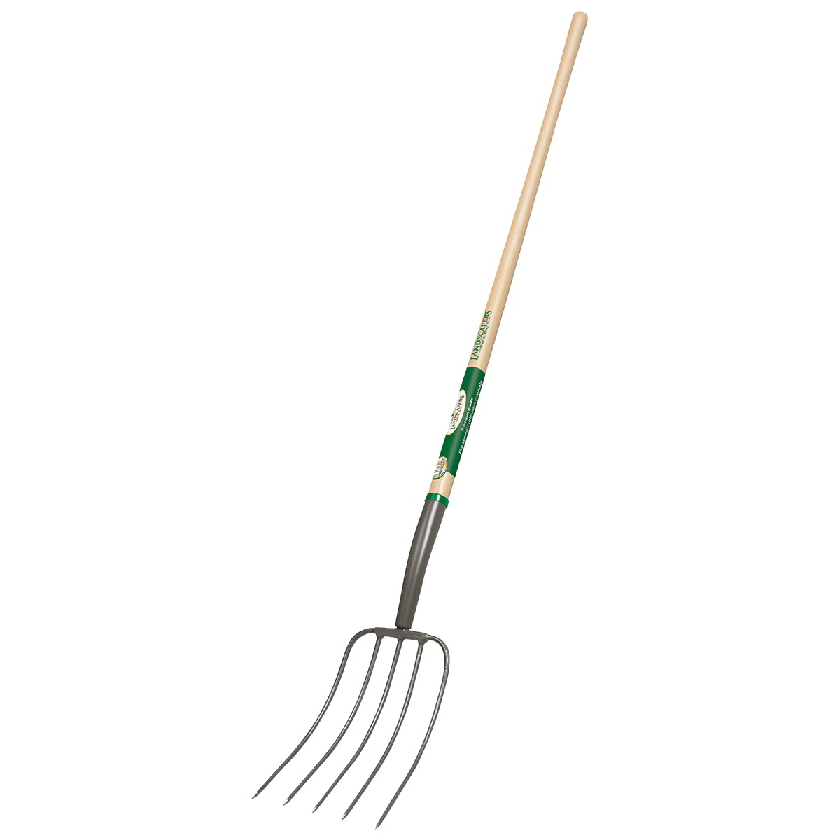 34618 Manure Fork, Steel Tine, Wood Handle, 54 in L Handle