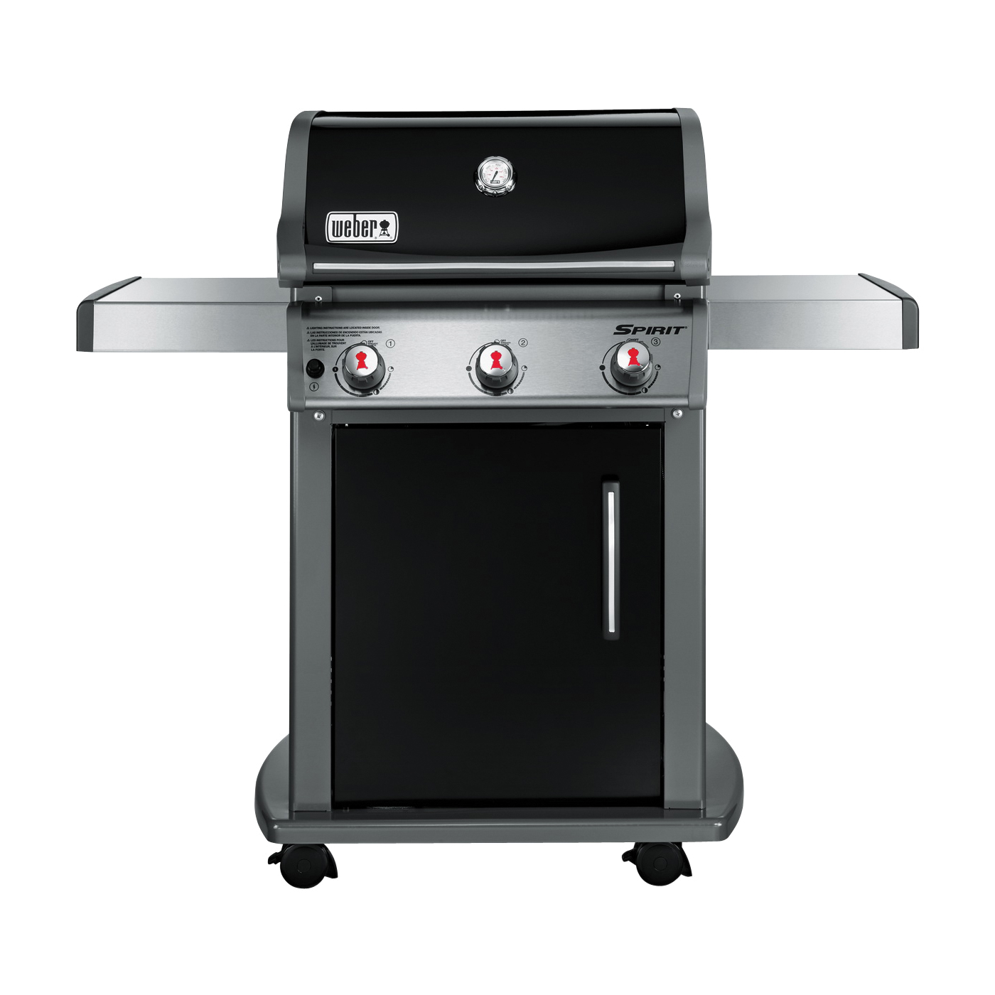 SPIRIT E-310 Series 46510001 Gas Grill, 32000 Btu/hr BTU, Liquid Propane, 3 -Burner, Stainless Steel Body