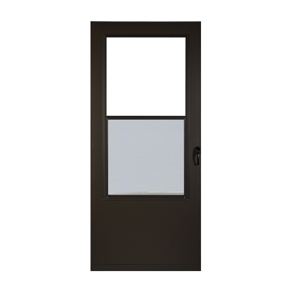 Value Core Series 028841U Single-Vent Storm Door, Brown