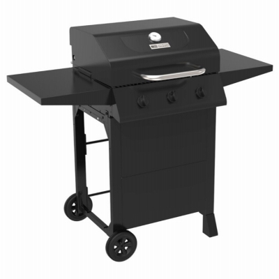 465734921-DI Gas Grill, 30,000 Btu, Liquid Propane, 3-Burner, 360 sq-in Primary Cooking Surface