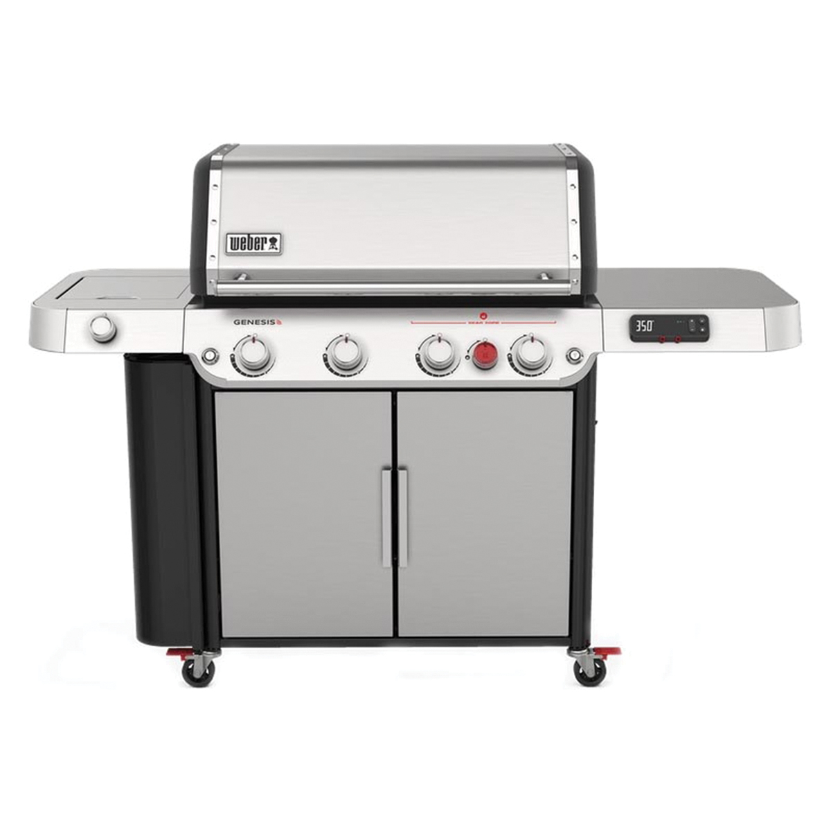 GENESIS SPX-435 Series 36800001 Smart Gas Grill, 48,000 Btu, Liquid Propane, 4-Burner, Smoker Included: No