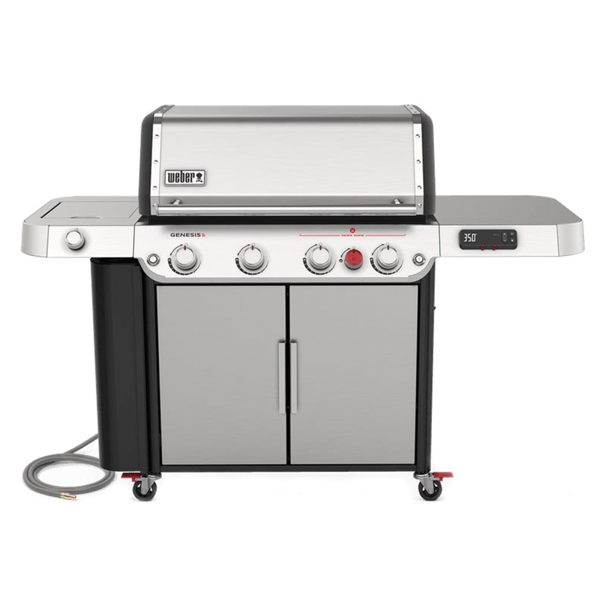 GENESIS SPX-435 Series 38800001 Smart Gas Grill, 42,000 Btu, Natural Gas, 3-Burner, Enclosed Cabinet Storage