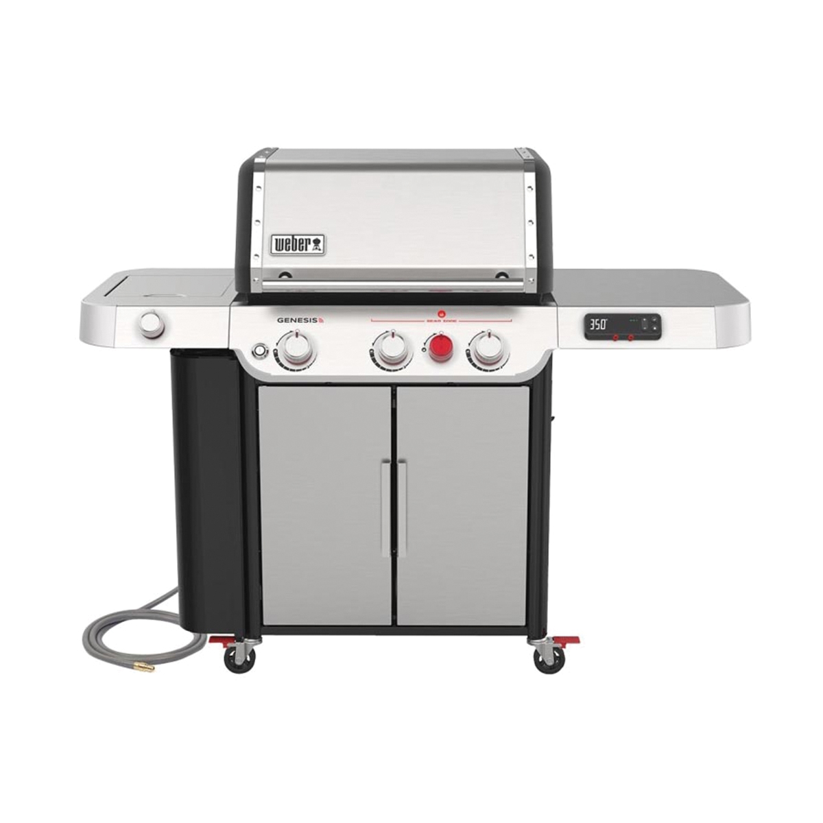 GENESIS SX-335 Series 37600001 Smart Gas Grill, 39,000 Btu, Natural Gas, 3-Burner, Enclosed Cabinet Storage