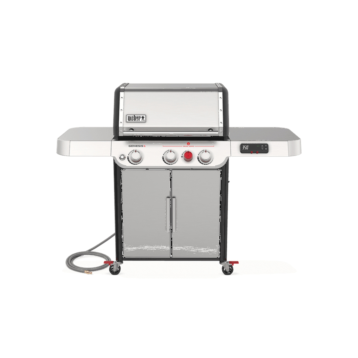 GENESIS SX-325s Series 37500001 Smart Gas Grill, 39,000 Btu, Natural Gas, 3-Burner, Enclosed Cabinet Storage