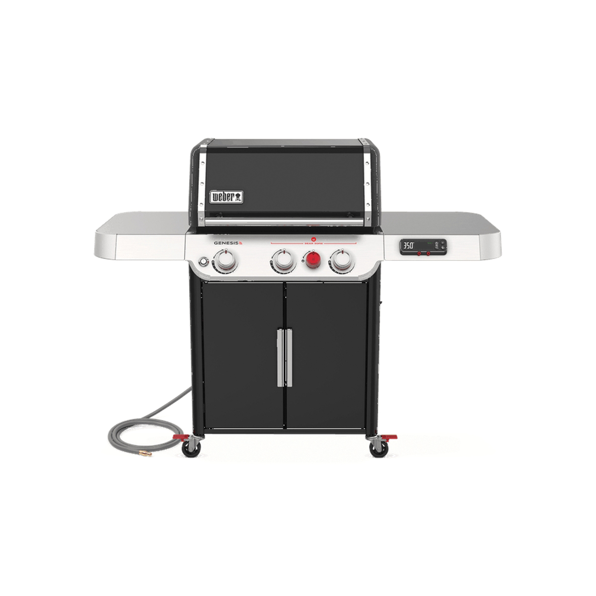 GENESIS EX-325s Series 37510001 Smart Gas Grill, 39,000 Btu, Natural Gas, 3-Burner, Enclosed Cabinet Storage