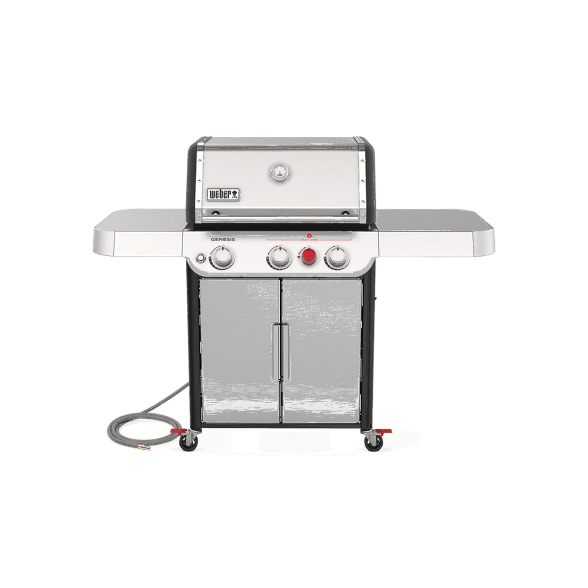 GENESIS S-325s Series 37300001 Gas Grill, 39,000 Btu, Natural Gas, 3-Burner, Enclosed Cabinet Storage