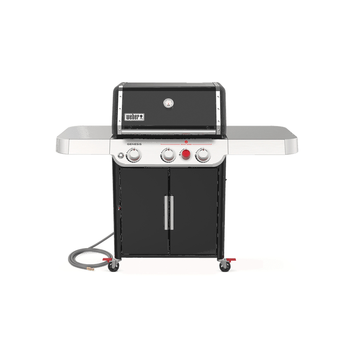 GENESIS E-325s Series 37310001 Gas Grill, 39,000 Btu, Natural Gas, 3-Burner, Enclosed Cabinet Storage, Black