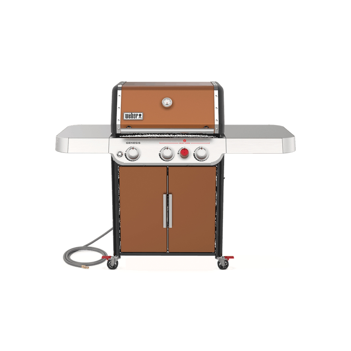 GENESIS E-325s Series 37320001 Gas Grill, 39,000 Btu, Natural Gas, 3-Burner, Enclosed Cabinet Storage, Copper