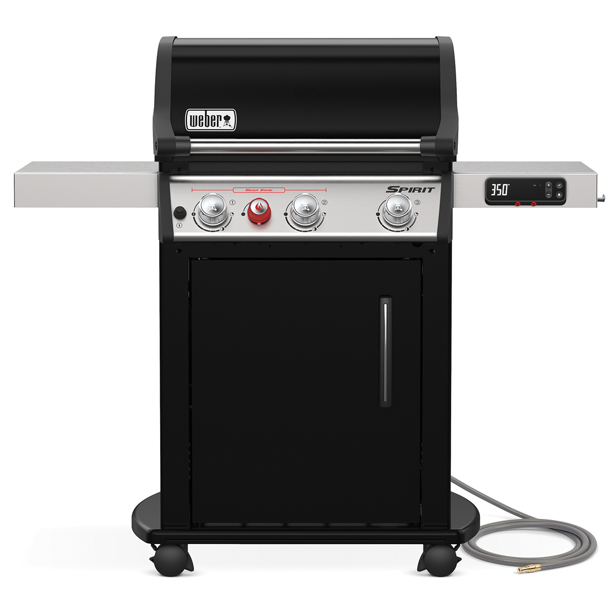 Spirit EX-325s Series 47912401 Gas Grill, 32,000 Btu, Natural Gas, 3-Burner, Black/Stainless Steel