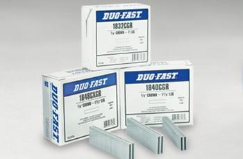 1013797 Staple, 1/4 in W Crown, 1-1/4 in L Leg, Galvanized, 18 ga