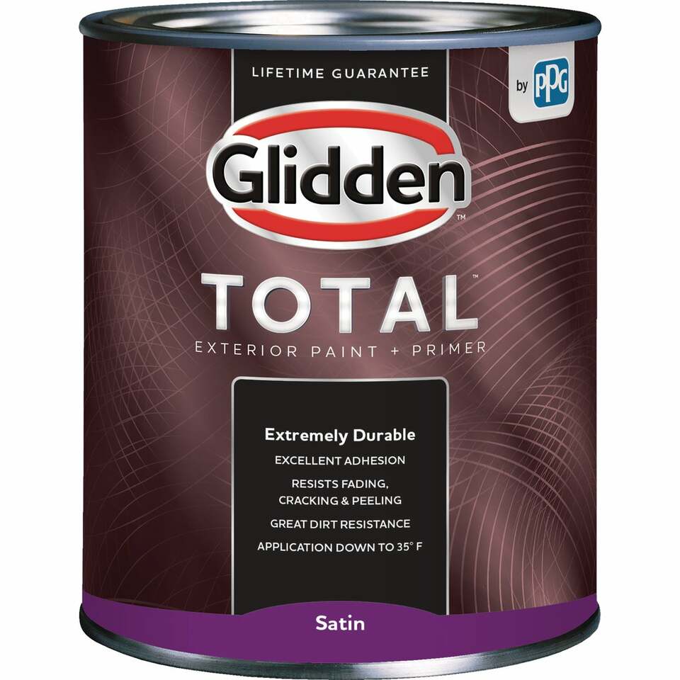Total GLTEX40WB Series GLTEX40WB/04 Latex Paint, Satin Sheen, White, 1 qt, 300 to 400 sq-ft Coverage Area