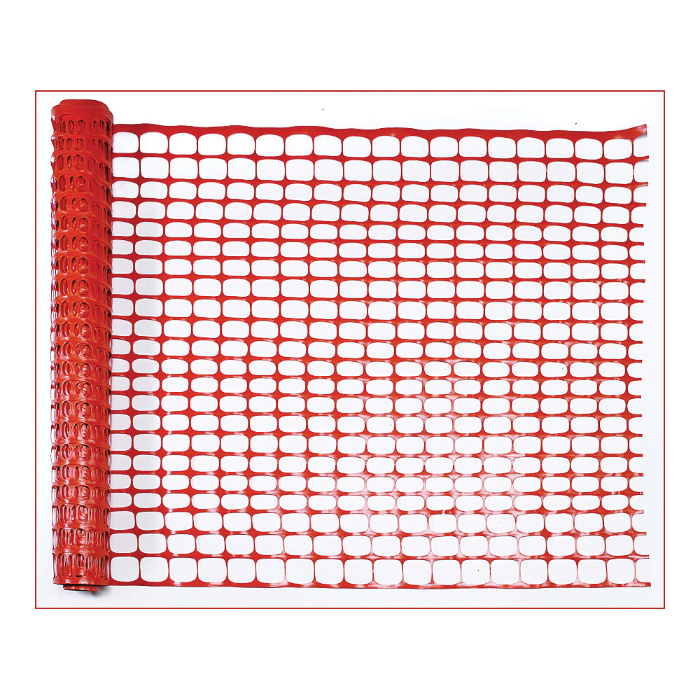 14993-48 Safety Fence, 100 ft L, 1-1/4 x 4 in Mesh, Plastic, Orange