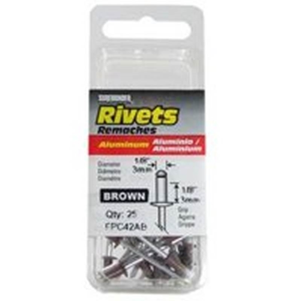 FPC42AB Blind Rivet, Short, 1/8 in L, Aluminum