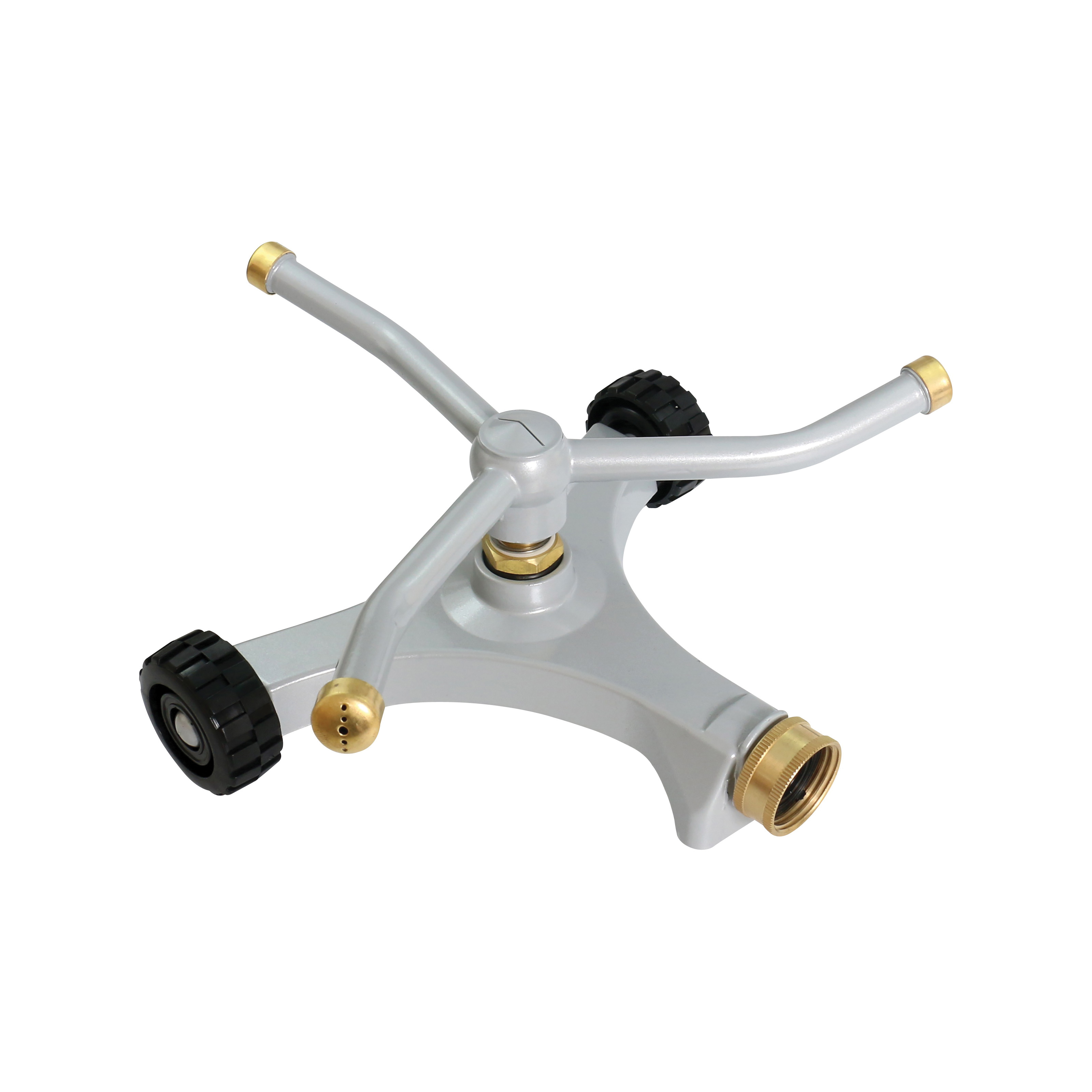 YM133A Lawn Sprinkler, Female, Round, Zinc