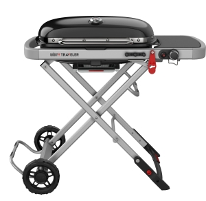 Traveler 9010001 Portable Gas Grill, 13,000 Btu/hr, Liquid Propane, 1-Burner, Side Shelf Included: Yes
