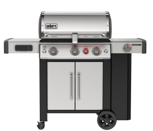 Genesis II SX-335 61006601 Gas Grill, 39,000 Btu/hr, Liquid Propane, 3-Burner, Enclosed Cabinet Storage