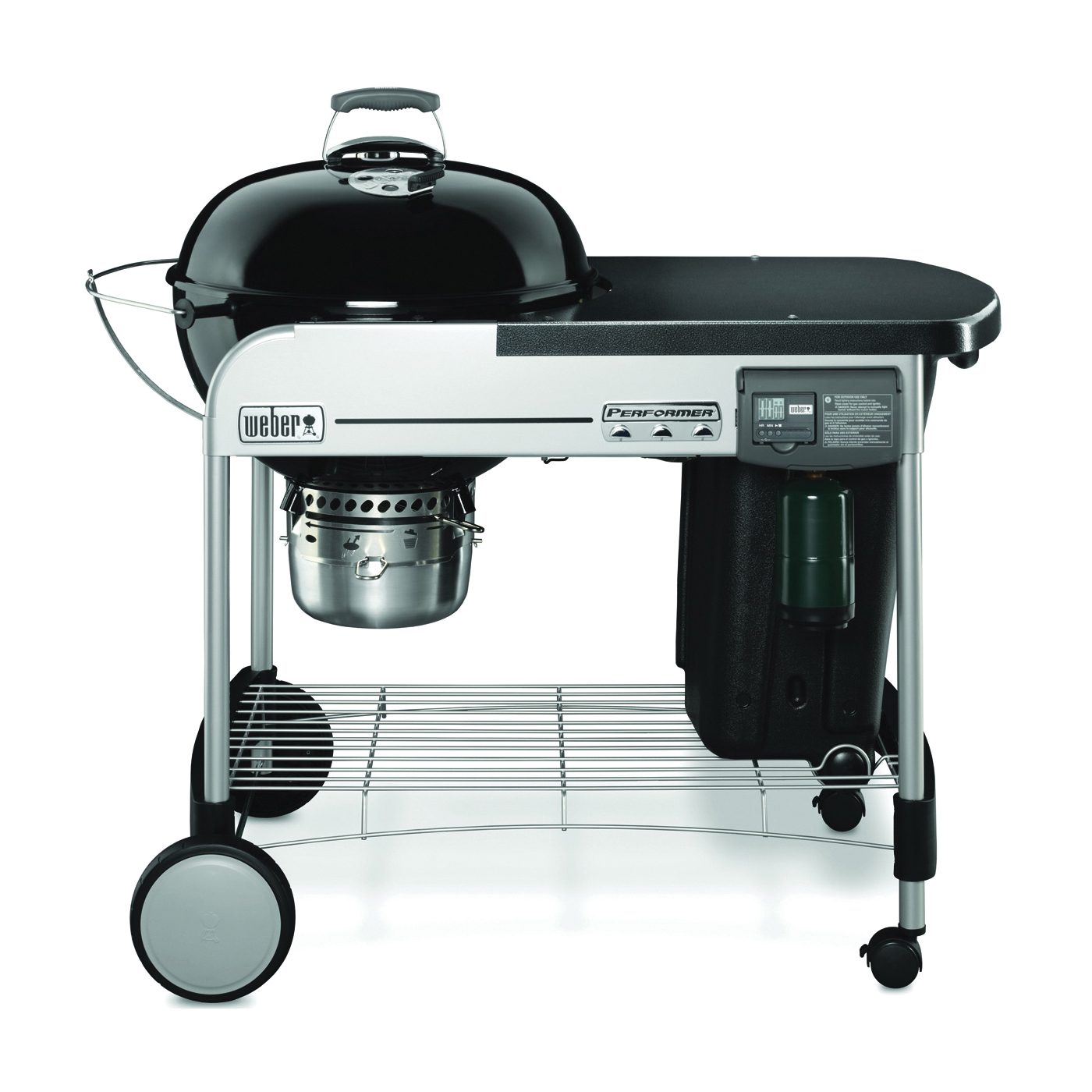 Performer 15501001 Deluxe Charcoal Grill, 363 sq-in Primary Cooking Surface, Black